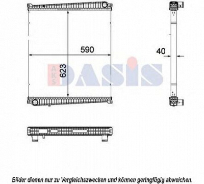 AKS DASIS 390041n -  Радиатор, охлаждение двигателя